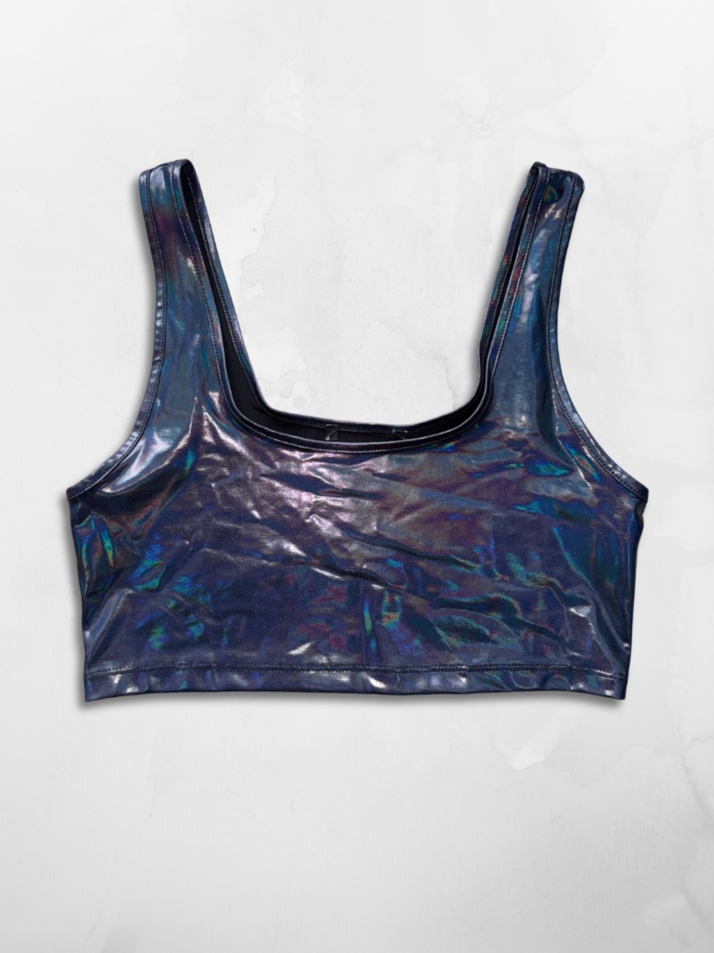🌈 4 FOR $25 🌈 Iridescent Metallic Crop Top, Size S